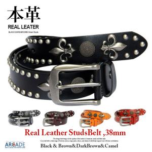 バックル付け替え用 どくろ スタッズベルト スカル ベルトだけ