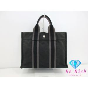 HERMES（エルメス） フールトゥーPM トートバッグ キャンバス ブラック