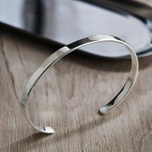 スターリング シルバー 925 ブレスレット 槌目 バングル メンズ 調節可