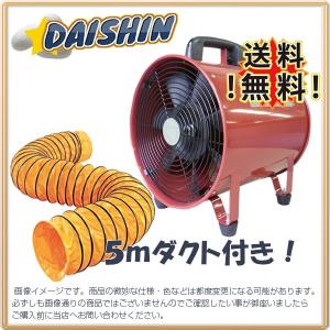DAISHIN工具箱 【Z】ポータブルファン 送風機 300 ダクト5m付き 軸流送