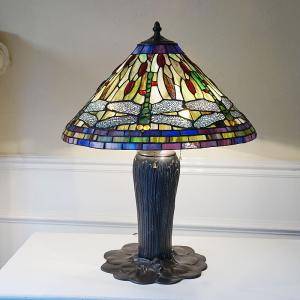 ステンドグラスランプEL-309 ドラゴンフライ ランプ ステンドガラス