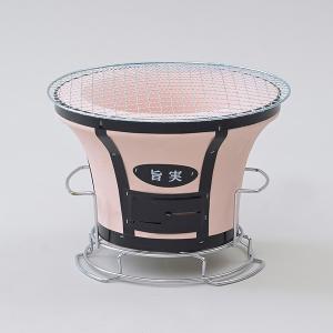 キンカ 卓上しちりん C-6 七輪 シチリン 卓上 丸 BBQ (焼アミ・ステン