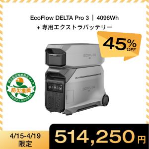 ECOFLOW ポータブル電源 大容量 DELTA Pro 専用 エクストラバッテリー