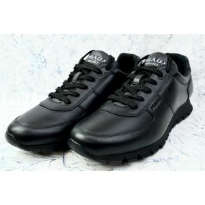 PRADA（プラダ） スニーカー DOWNTOWN LEATHER SNEAKERS 大きいサイズ