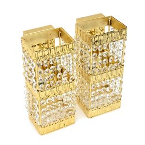 レトロ 水中花ライト 【ブルー】 金メッキステー 水中花ランプ マルチ