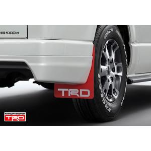 TRD ハイエース 200系 全車用 マッドフラップ (レッド) 品番： MS328