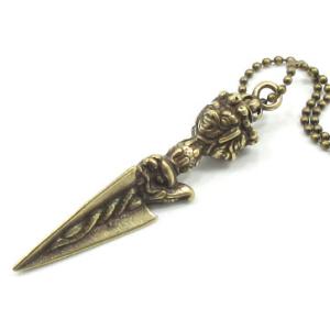 チベット密教法具 独鈷杵 本格派 プルパ 金剛杭 ブルパ 鉄 銅 真鍮製