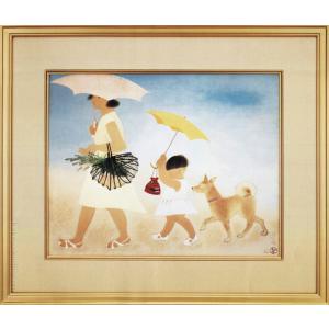 ルノアール 絵画 青い帽子の少女 F3号 【複製】【美術印刷】【世界の