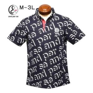 and per se（アンパスィ） ボタンダウン半袖ポロシャツ メンズ