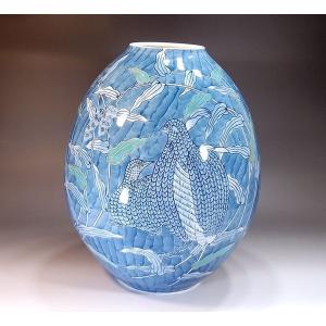 有田焼 金襴手景図飾り沈香壺｜陶芸作家 藤井錦彩 作 : 有田焼 藤井錦