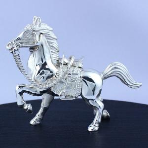 置物 干支（銀製）午・馬・うま 爽快馬 : 京都工芸舎 Yahoo!店 - 通販