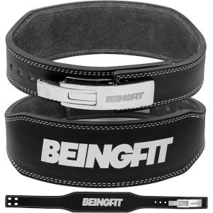 Beingfit トレーニングベルト レバーアクションベルト レザー 革