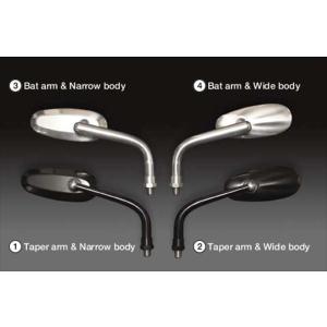 クラフトマン モーフィングミラー R ワイド/バット BLK : ヘルメット