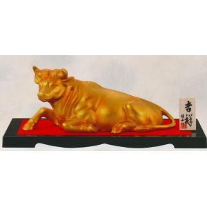 干支「丑(牛)」の置物 闘魂 三枝惣太郎作品 高岡銅器 : 檜屋美術館