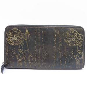 長財布 メンズ 本革 カリグラフィー ラウンドファスナー 高級感
