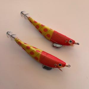 エサ巻きエギ 夜光 テーラー 餌木 レッド グリーン 赤 緑 スルメイカ