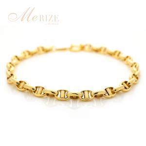 K18 K10 アンカーチェーン ブレスレット 幅3.3mm 長さ15cm~20cm