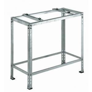 壁面置台 K-AK6G7 エアコン 室外機 台 置台 架台 シルバー 塩害 2段