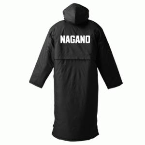 ロング中綿ベンチコート ネーム2段プリント(p6990-name2) オリジナル