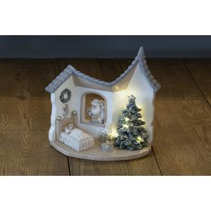 ティンカー・ベルのクリスマスツリー ガラスオーナメント