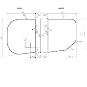 TOTO お風呂のふた 風呂ふた ラウンド浴槽向け断熱ふろふた 組みふた