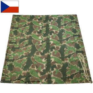 ルーマニア軍 テントシート ポンチョ オリーブ デッドストック EE641NN