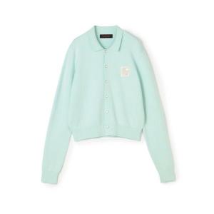 CABaN（キャバン） カーディガン コットンカシミヤ パールロゴポロ