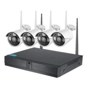 無線カメラ4台+録画NVRデッキセット 防犯 監視 技適認証取得 1080P録画
