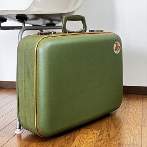 ヴィンテージ 昭和レトロ アルミトランク スーツケース カギ無 : SK