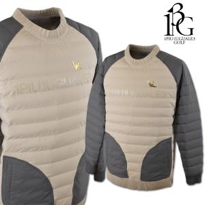 1PIU1UGUALE3 GOLF 長袖ポロシャツ M L ウノピゥウノウグァーレトレ