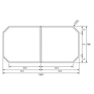 Panasonic（パナソニック） 風呂ふた GVR1174UD (RSJ78HN1Y) 断熱組