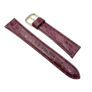 SEIKO（セイコー） 腕時計 時計 ベルト 17mm バンド DE84 牛革ワニ型押