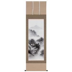 掛け軸専門 掛軸 販売 通販店 彩色山水（今村 景元） 年中掛け 山水画