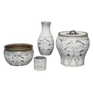 茶道具 水指 水差し ガラス 硝子 平水指 クリスタルカットガラス 塗蓋