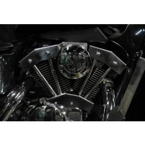 ハーレー風 プッシュロッドカバー メッキ ホンダ HONDA スティード400