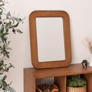 DULTON（ダルトン） 鏡 壁掛け ミラー 棚付き 壁面 洗面所 トイレ 玄関