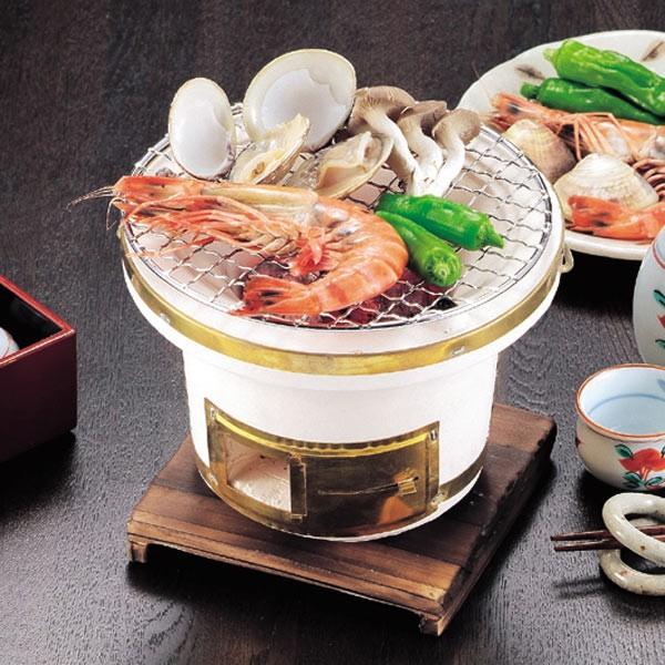 和楽 ミニ七輪 直径16cm （ 七輪 卓上七輪 珪藻土 ） : お弁当グッズの