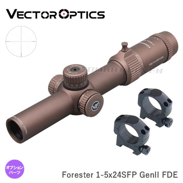 VECTOR OPTICS】プリズムサイト Forester Gen2 FDE 1-5x24/倍率（1-5倍