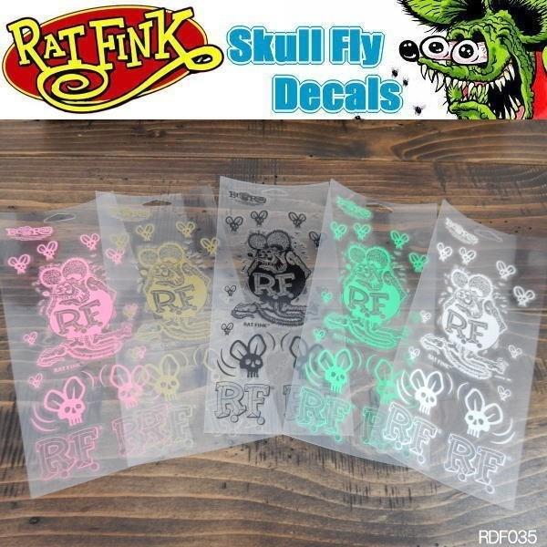 RAT FINK（ラットフィンク） スカルフライ ステッカー シール 抜き
