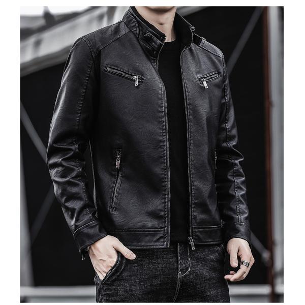 モーターサイクルジェニュインシープスキンレザージャケット! 全4色