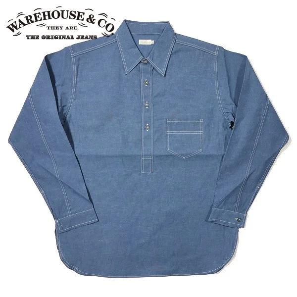WAREHOUSE（ウエアハウス） 3059 PULLOVER CHAMBRAY SHIRTS プル