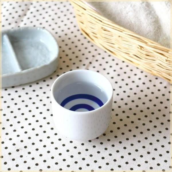 蛇の目お猪口 五勺盃(90ml) 国産 美濃焼 熱燗のおいしい季節です 利き