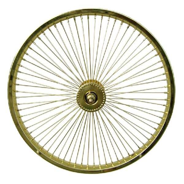 20インチ 72スポーク ホイール フロント ゴールド 自転車部品