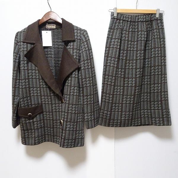 斉藤都世子 #wnc サイトウトヨコ セットアップ スカートスーツ グレー