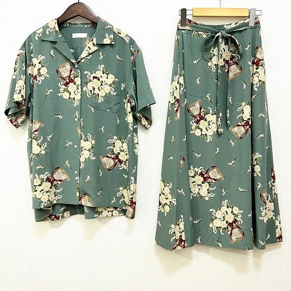 PINK HOUSE（ピンクハウス） #snc セットアップ 緑系 マルチ