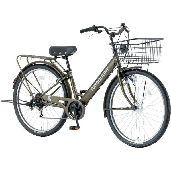 シティサイクル シオノ ターボライト 27.5 外装6段 オートライト