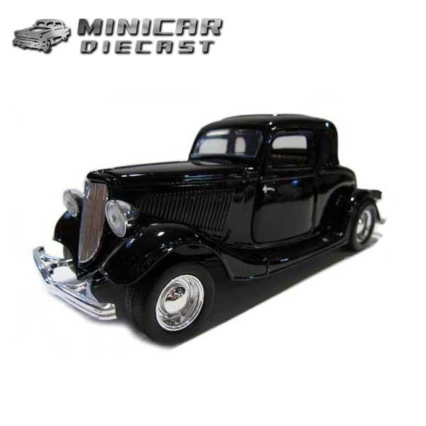 モーターマックス 1/24 箱入り ミニカー 1934 FORD COUPE ブラック