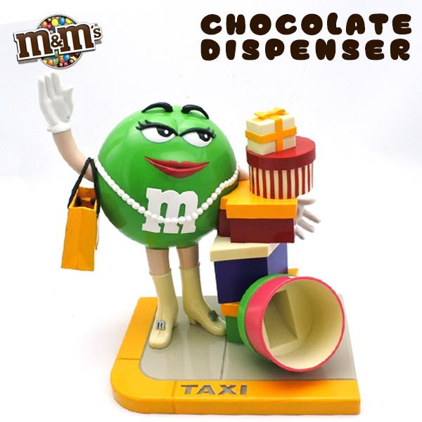 USED品 m&m's チョコレート ディスペンサー グリーン エムアンドエムズ