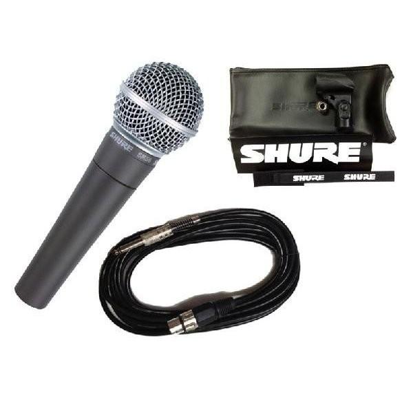 SHURE SM58 定番マイク ほぼ未使用 付属品完備＋ケーブル付 shureSM58