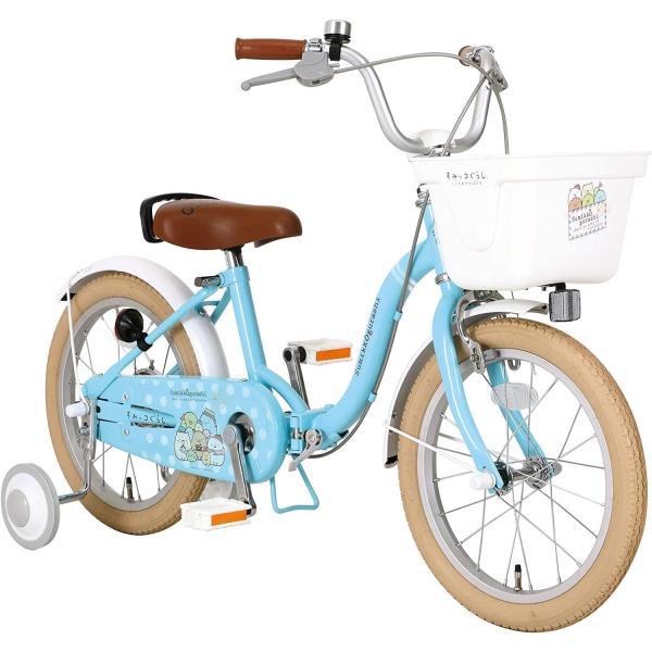 すみっコぐらし 折りたたみ 子供用自転車 16インチ スチール製フレーム